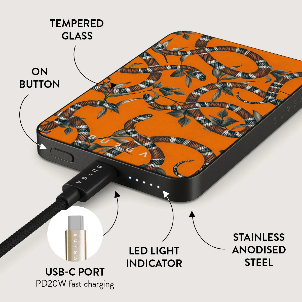 Bitter Apricot - Snake Magnetic Power Bank