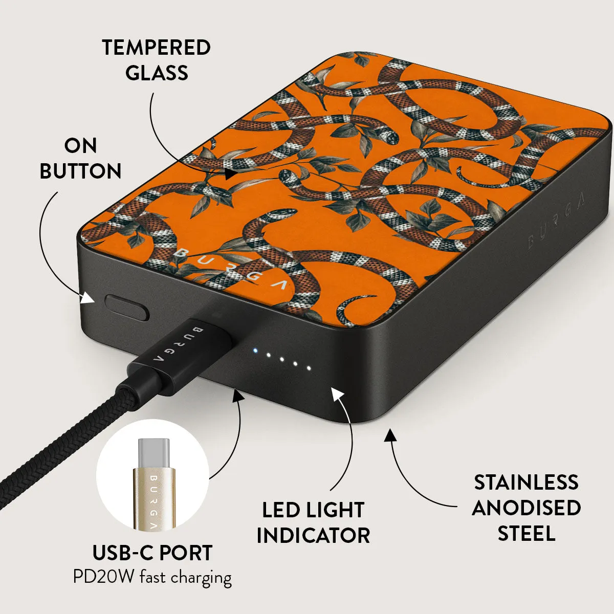 Bitter Apricot - Snake Magnetic Power Bank