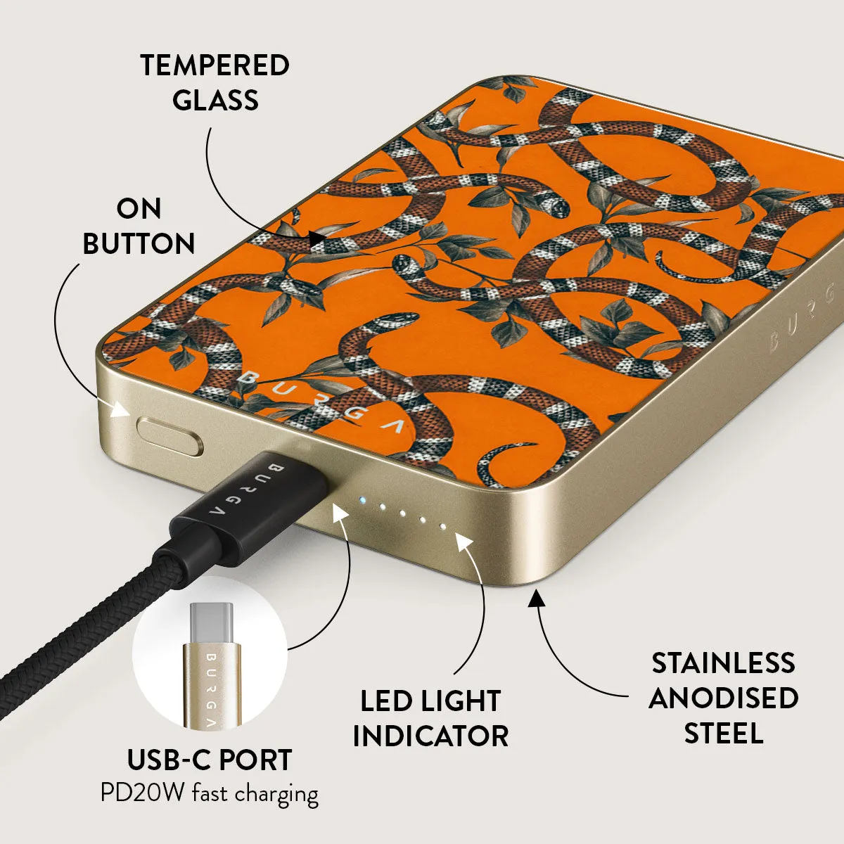 Bitter Apricot - Snake Magnetic Power Bank
