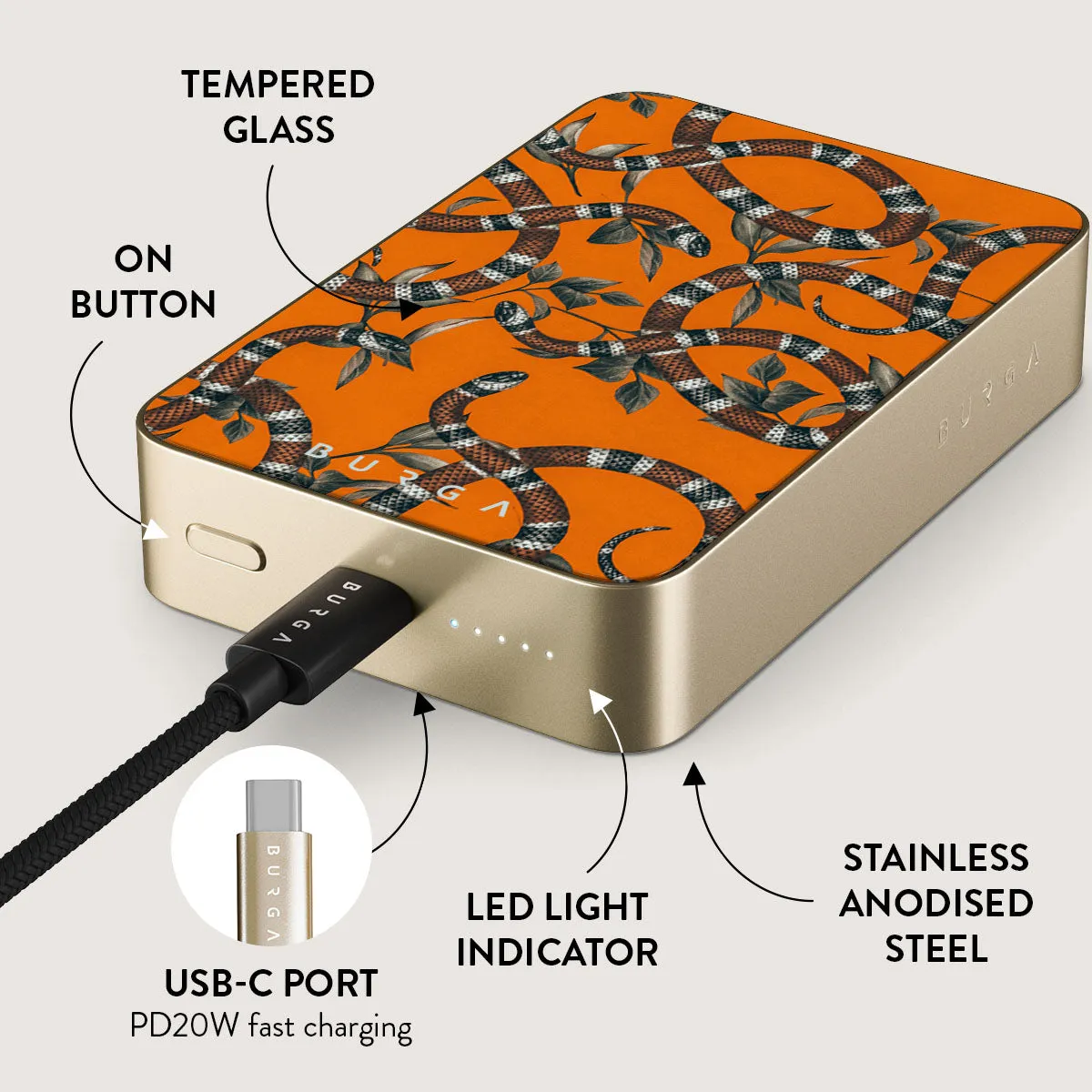 Bitter Apricot - Snake Magnetic Power Bank