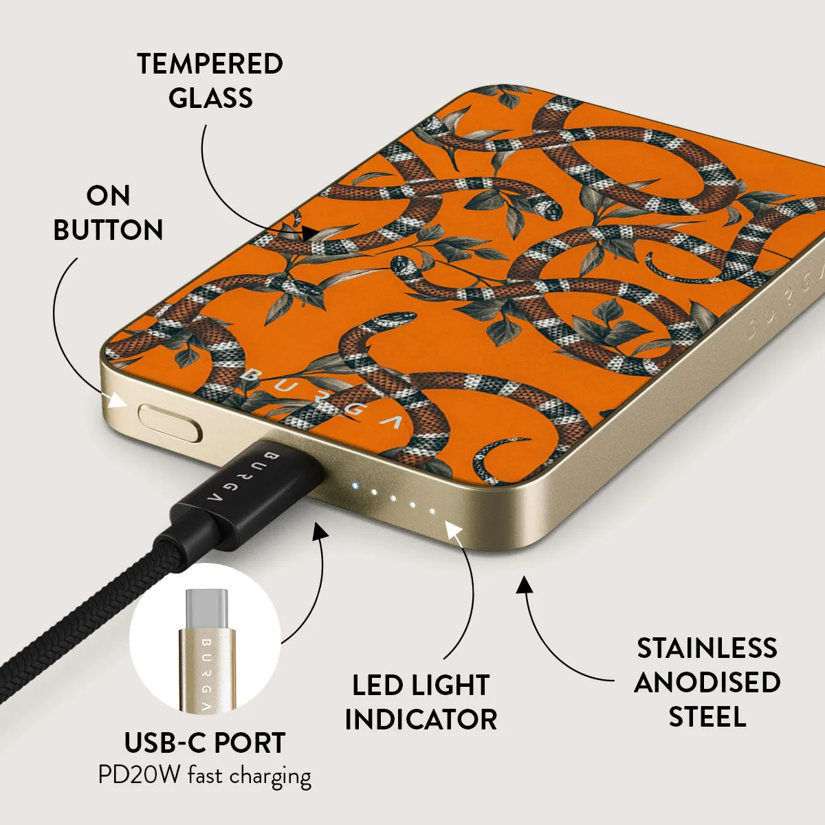 Bitter Apricot - Snake Magnetic Power Bank