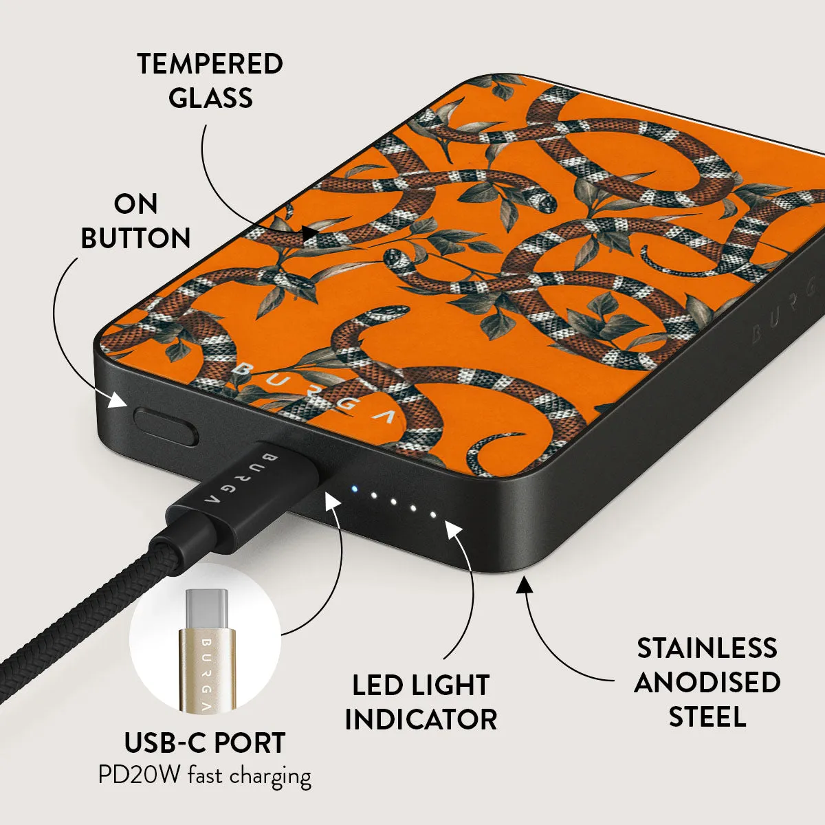 Bitter Apricot - Snake Magnetic Power Bank