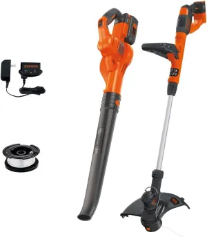 BLACK DECKER 40V Max Cordless Sweeper & String Trimmer Combo Kit (LCC340C)