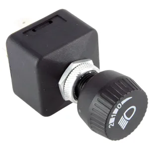 Black Rotary Headlamp Switch With Light Symbol