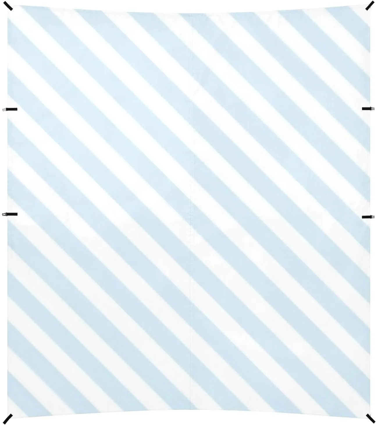 Blue Diagonal Stripe Stable Beach Tent UPF50  Easy Setup Shade Sun Shelter with Sandbags & Sand Shovel for Camping Trips, Fishing, Backyard Fun or Picnics