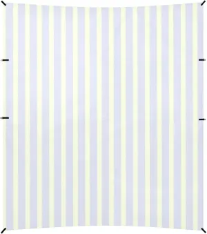 Blue Vertical Stripes Beach Tent UPF50  Protection Waterproof Portable Sun Shelter Includes Sand Shovel, Sandbags, Stability Poles for Camping, Picnics, Backyard & Fishing