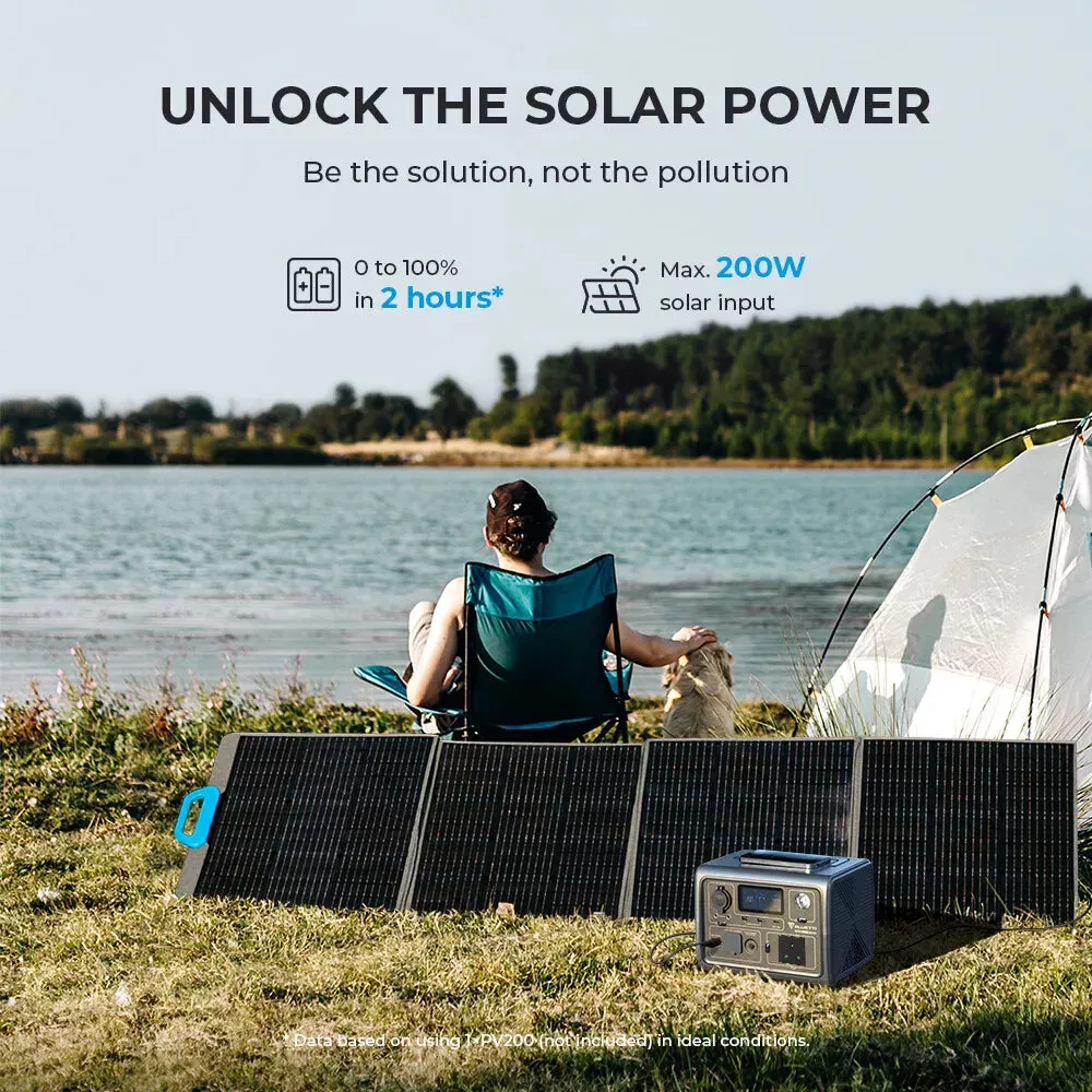 BLUETTI EB3A 600W Portable Power Station LiFePO4 Battery Solar Generator Outdoor