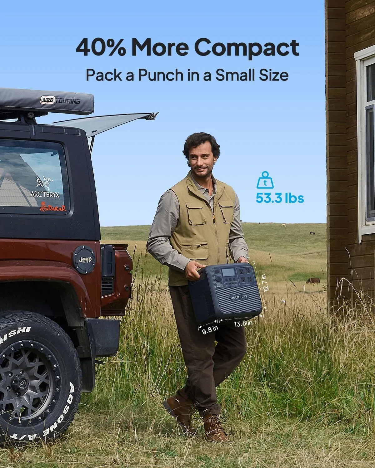 BLUETTI Solar Generator Elite 200 V2 (2025 New), 2,073.6Wh LFP Battery Backup w/ 4 2,600W AC Outlets (3,900W Power Lifting), 17-Year Lifespan, Portable Power Station for Camping, Off-grid