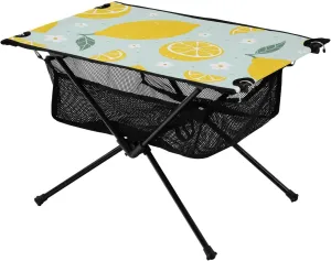 Bolaz Outdoor Folding Portable Picnic Camping Table-Lemon,Storage Mesh for Camping Gear Accessories, Hiking, Mountaineering, Outdoor Travel