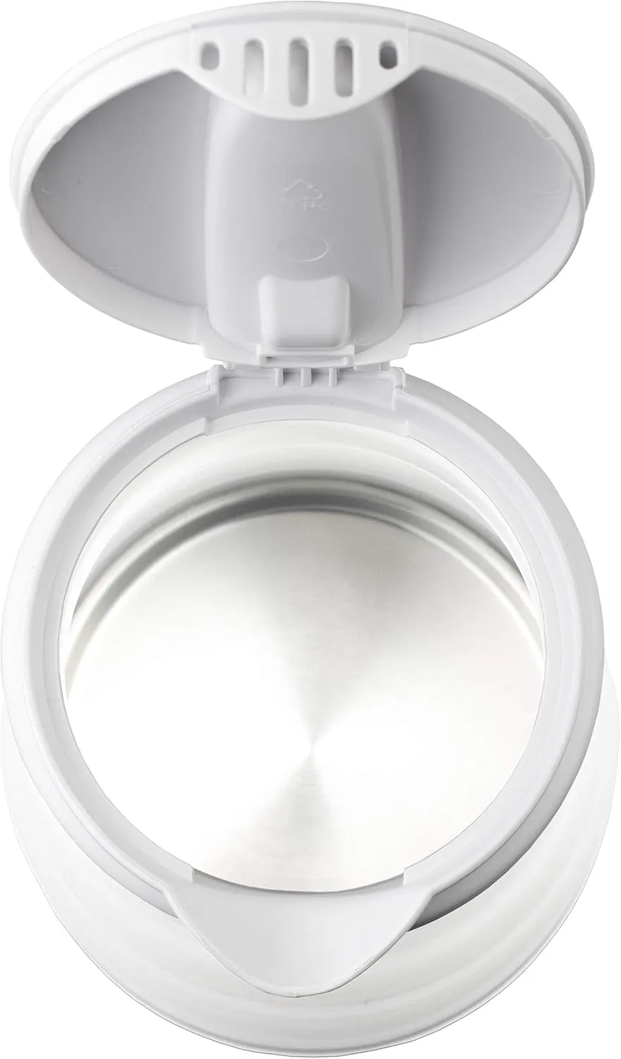 Brentwood KT-1508W Dual Voltage 120/220 Volt 0.8 Liter Collapsible-Travel Kettle, White
