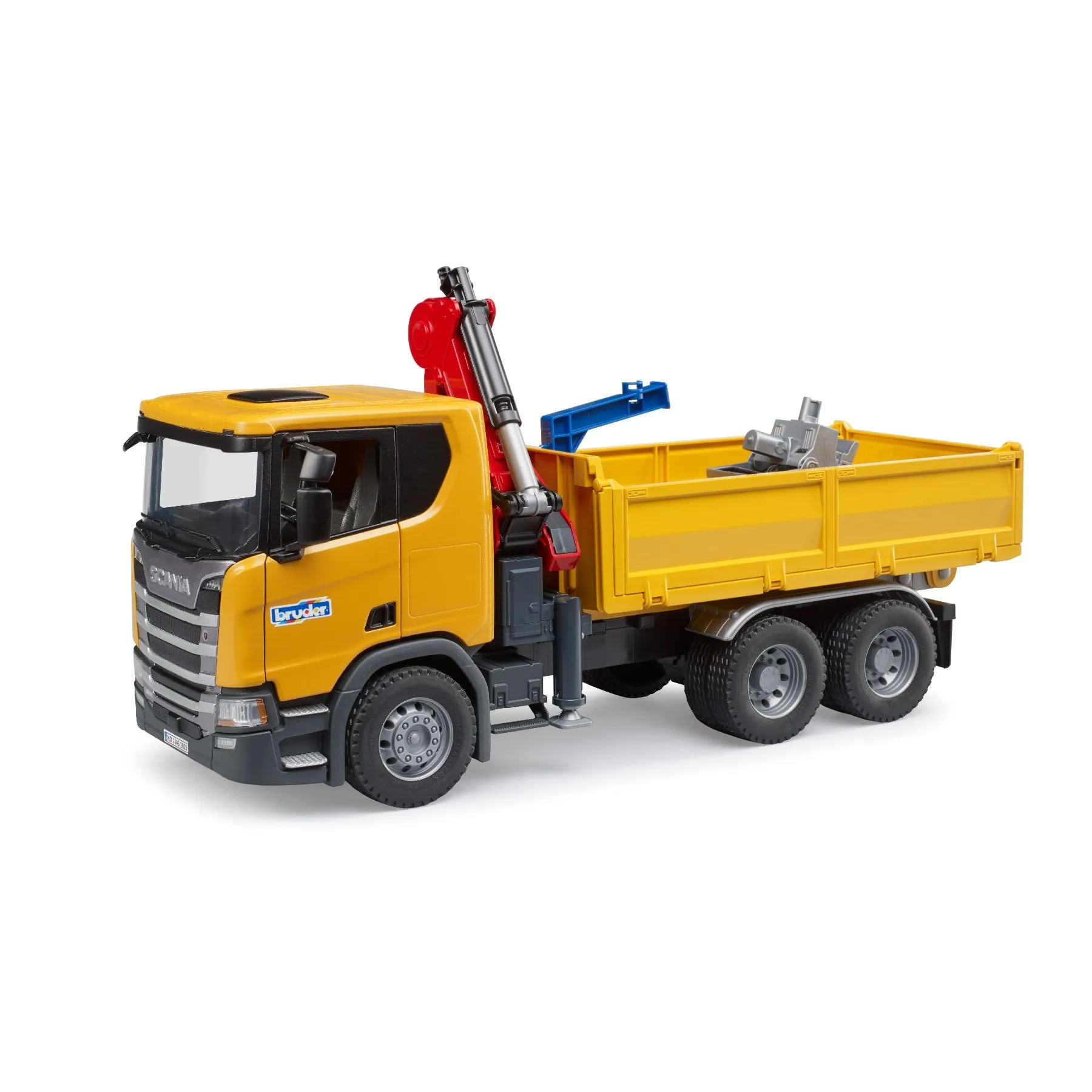 Bruder Scania Super 1:16 560R Contruction Truck With Crane & 2 Pallets