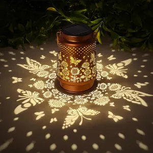 Butterfly Solar Lanterns Outdoor Waterproof Garden Decor Birthday Gifts for Women Mom Hanging Solar Lights Outdoor for Butterfly Gifts Patio Pathway Landscape Walkway Terrace Balcony Lawn Yard