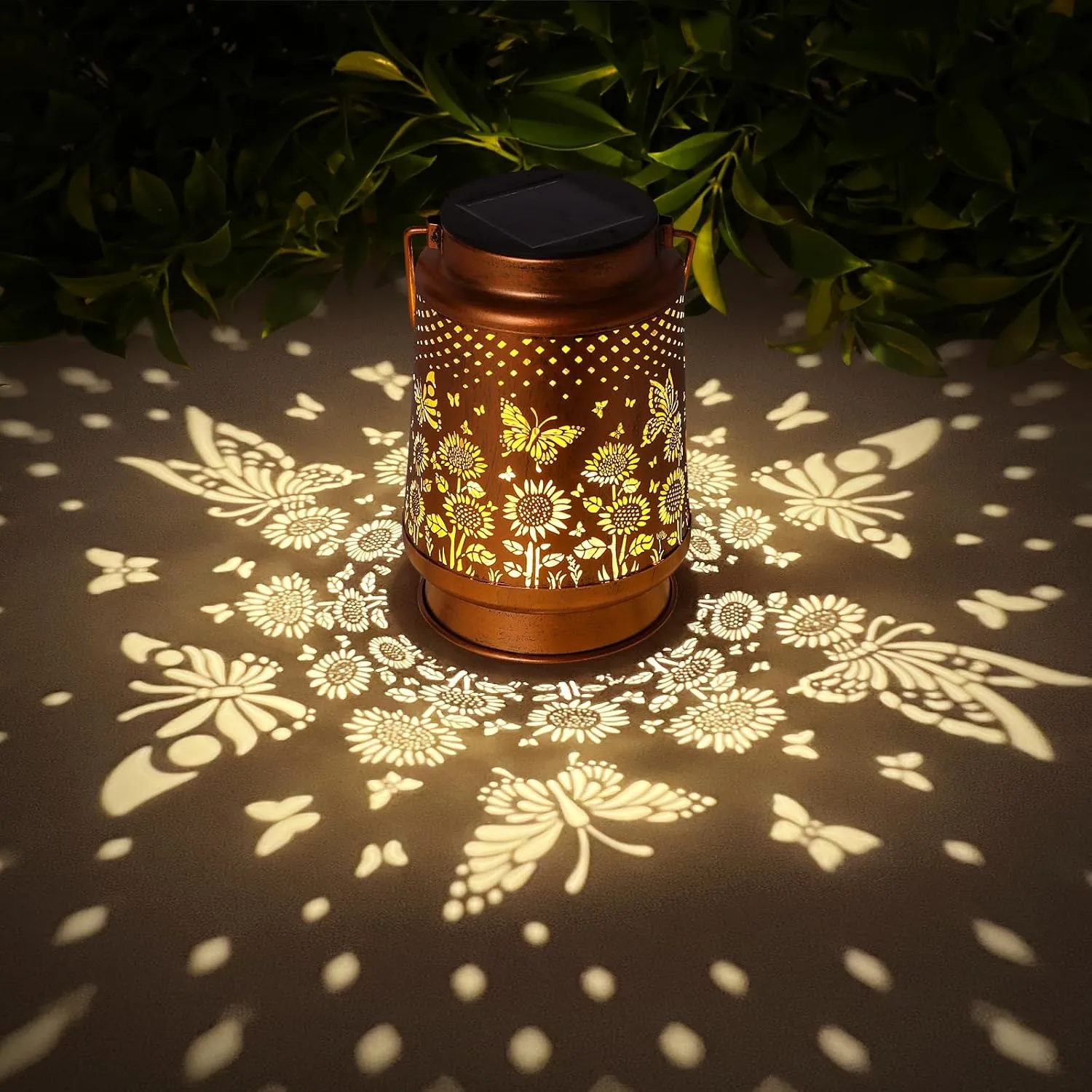 Butterfly Solar Lanterns Outdoor Waterproof Garden Decor Birthday Gifts for Women Mom Hanging Solar Lights Outdoor for Butterfly Gifts Patio Pathway Landscape Walkway Terrace Balcony Lawn Yard
