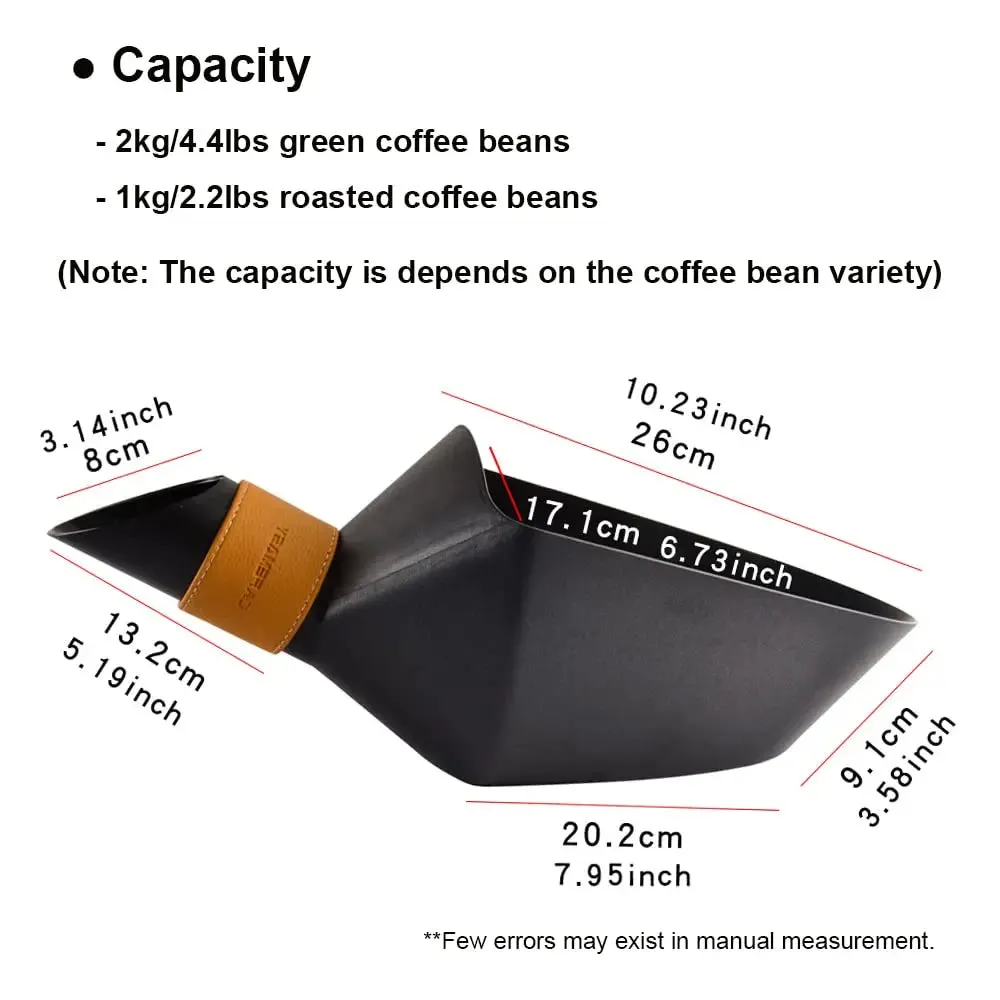 CAFEMASY Kitchen Accessories Large Container Shovel For Coffee Bean Flour Ice Cubes Capacity Measuring Tool Scoops 500g 1kg 2kg