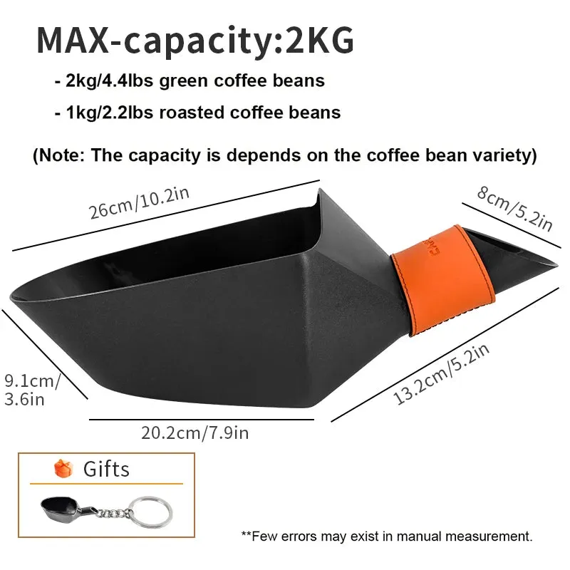 CAFEMASY Kitchen Accessories Large Container Shovel For Coffee Bean Flour Ice Cubes Capacity Measuring Tool Scoops 500g 1kg 2kg