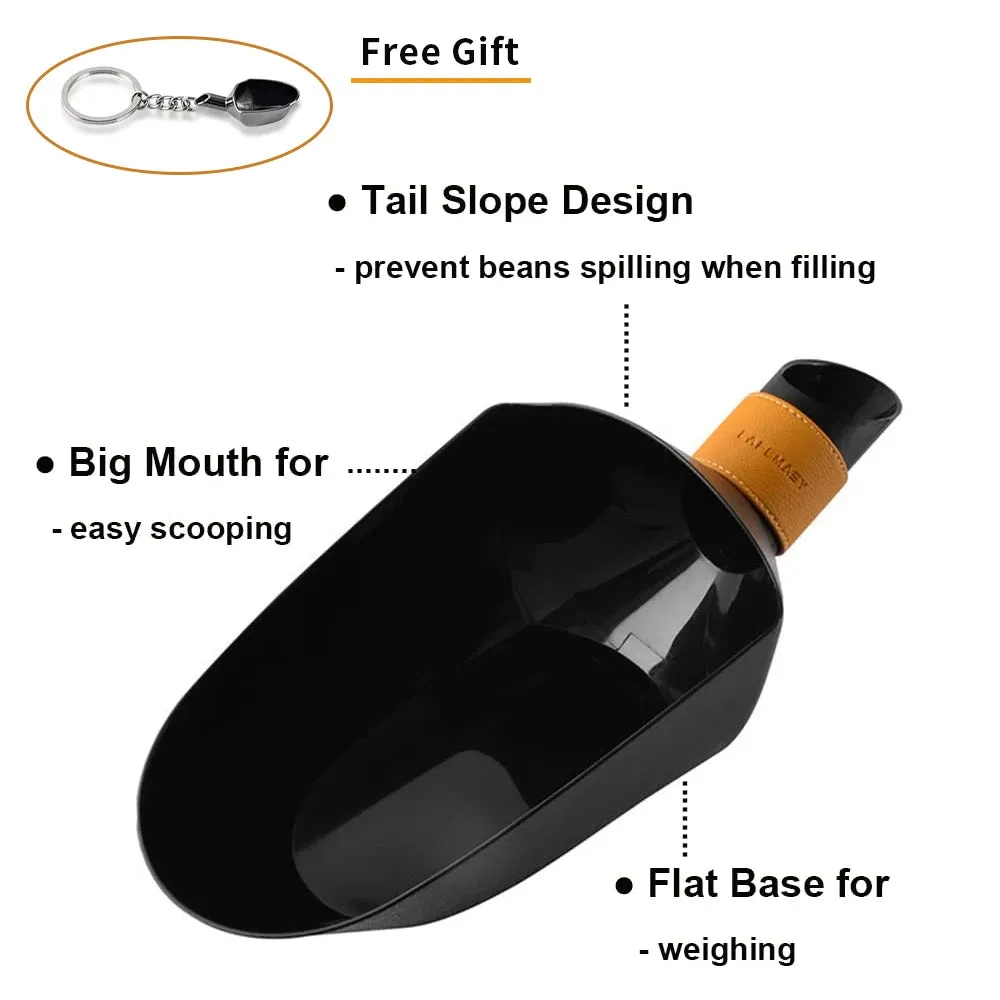 CAFEMASY Kitchen Accessories Large Container Shovel For Coffee Bean Flour Ice Cubes Capacity Measuring Tool Scoops 500g 1kg 2kg