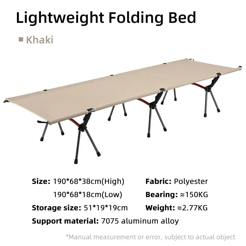 Camping Cot  Folding Camping Bed Portable Outdoor Bed