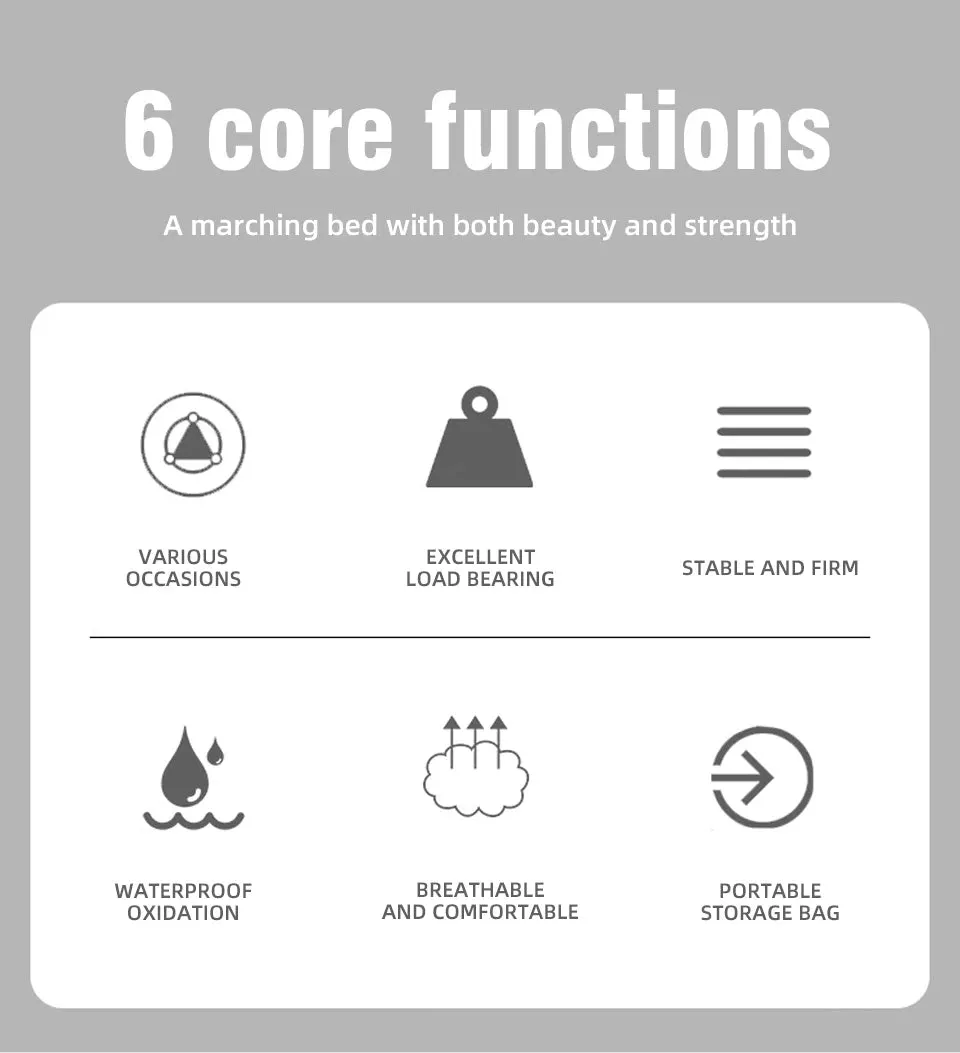 Camping Cot  Folding Camping Bed Portable Outdoor Bed