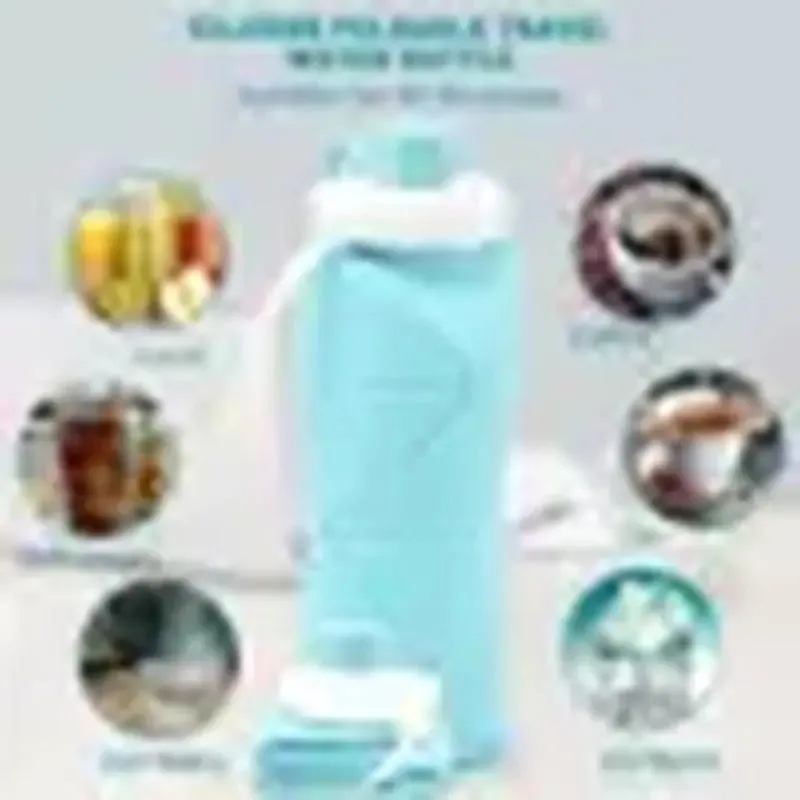 Camping Cup Excellent reviews Water Travel Folding Outdoor Leakproof.Kettle Silicone High-quality for low cost Large Foldable Bottles Collapsible Sports Capacity Water