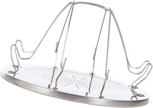 Camping Toaster Rack Stainless Steel Portable Foldable for 4 Slices Outdoor Cooking