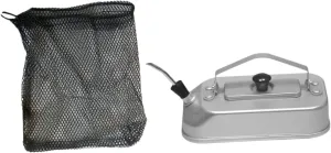Camping Water Kettle Teapot Portable with Mesh Bag Boiling Water Coffee Pot Aluminum Alloy Kettle for Backpacking Travel, with bag and spout