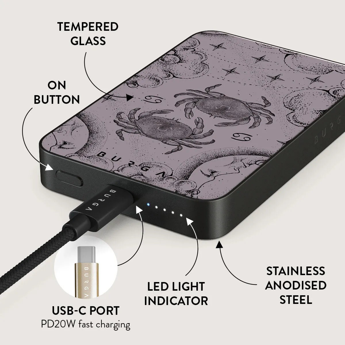 Cancer - Magnetic Power Bank