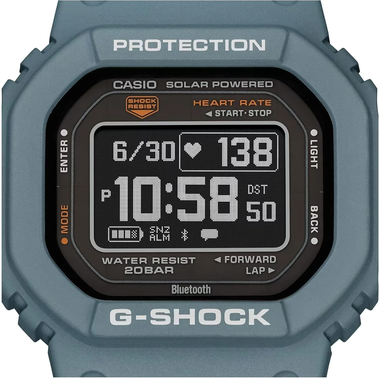 Casio Men's G-Shock Move DW-H5600 Series, Multisport (Run, Walking, Gym Workout), Heart Rate Watch