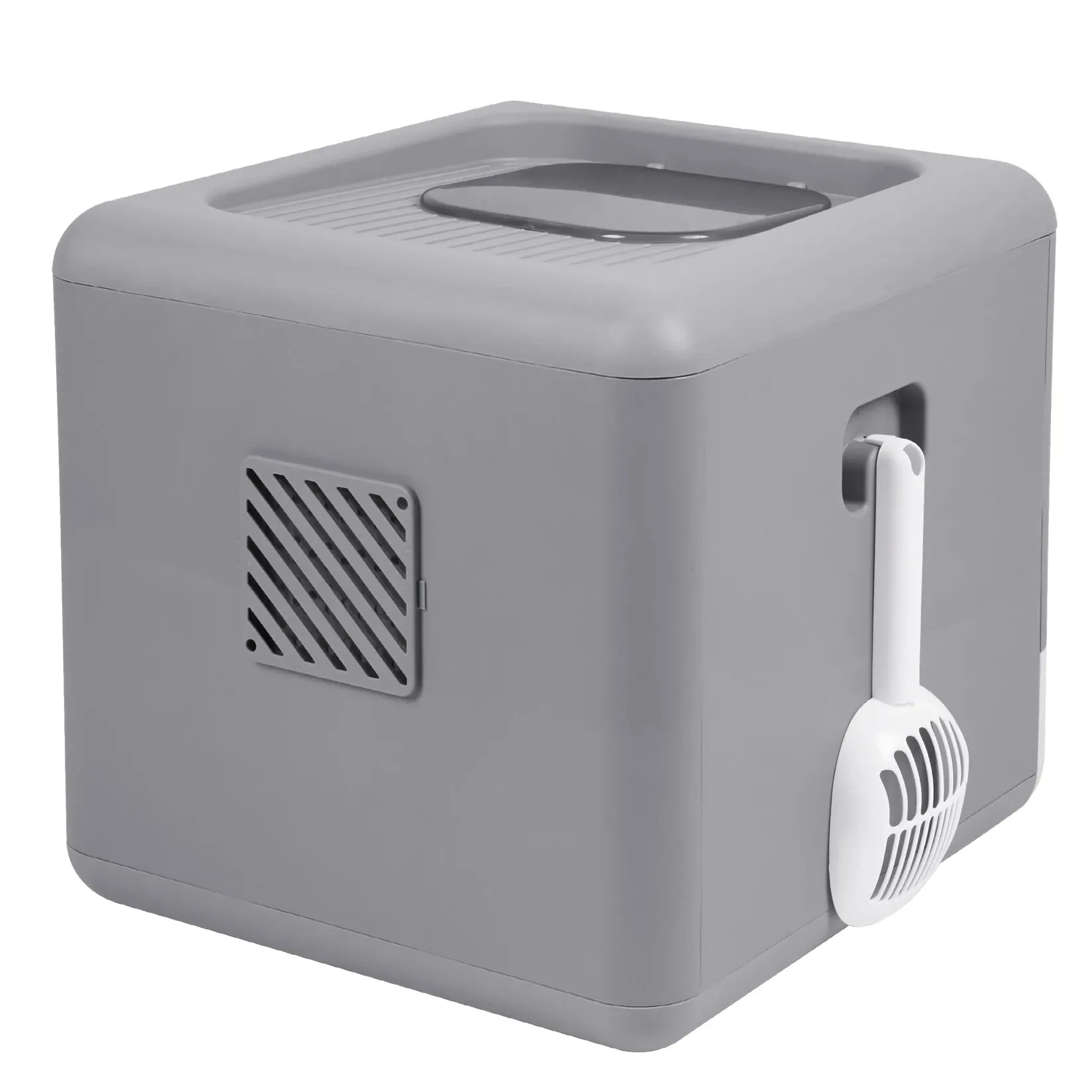 Cat Box with Litter Medium Large Price-conscious Scoop Cat and High-tech Foldable Cats Litter Top Entry Drawer Litter Box for