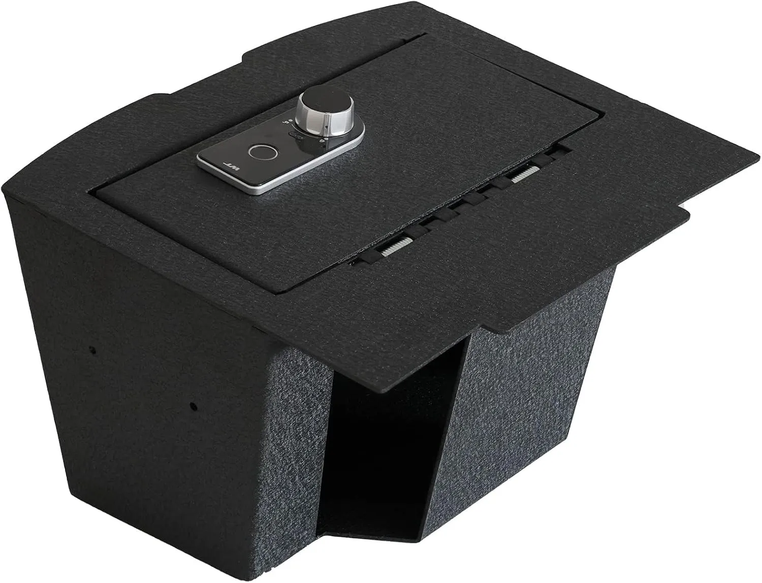 Center Console Gun Safe - Console Gun Vault Compatible with Dodge Ram 1500/2500/3500 2009-2018, Except Classic and TRX, Fingerprint Lock with Backup Key.