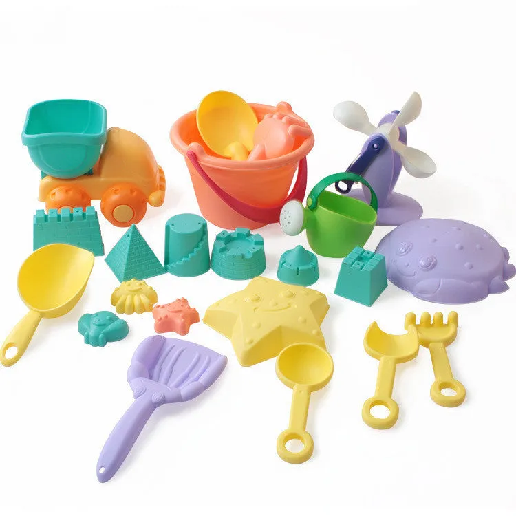 Children's Beach Soft Voice-activated Summer Bucket Toys Shovel Dredging Beach Large Sand In Beach Playing Set New Secure Tool Water