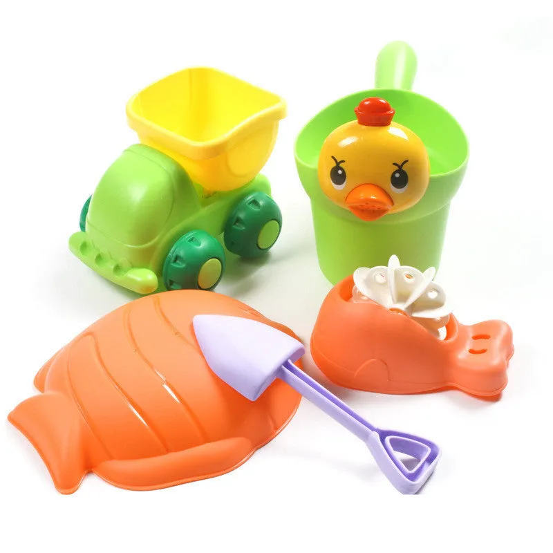 Children's Beach Soft Voice-activated Summer Bucket Toys Shovel Dredging Beach Large Sand In Beach Playing Set New Secure Tool Water