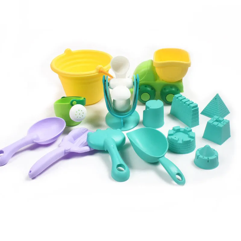 Children's Beach Soft Voice-activated Summer Bucket Toys Shovel Dredging Beach Large Sand In Beach Playing Set New Secure Tool Water