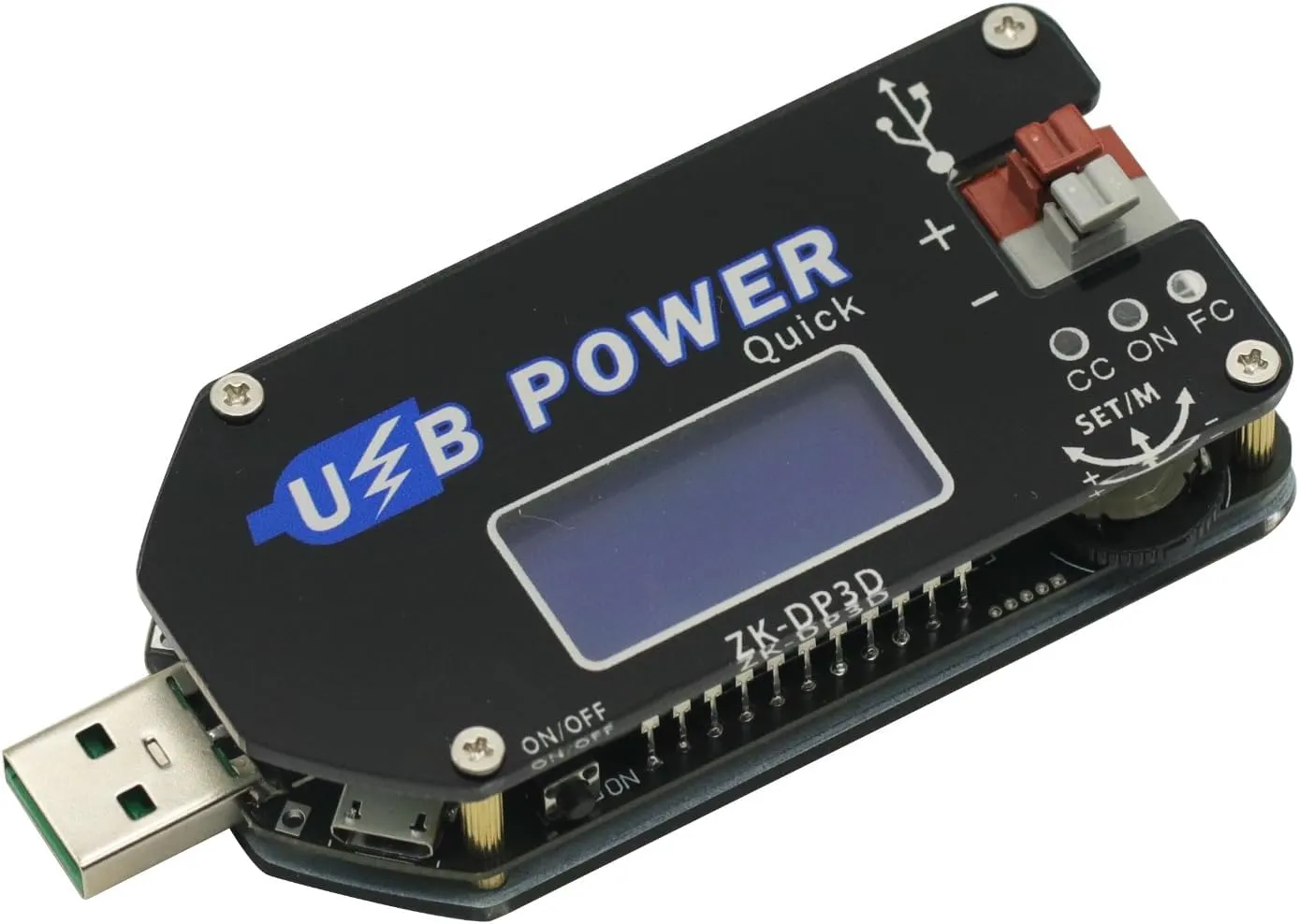 CNC USB TYEPE-C DC DC Converter CC CV 1-30V 2A 15W Power Module Adjustable Regulated Power Supply Support QC2.0 3.0 AFC