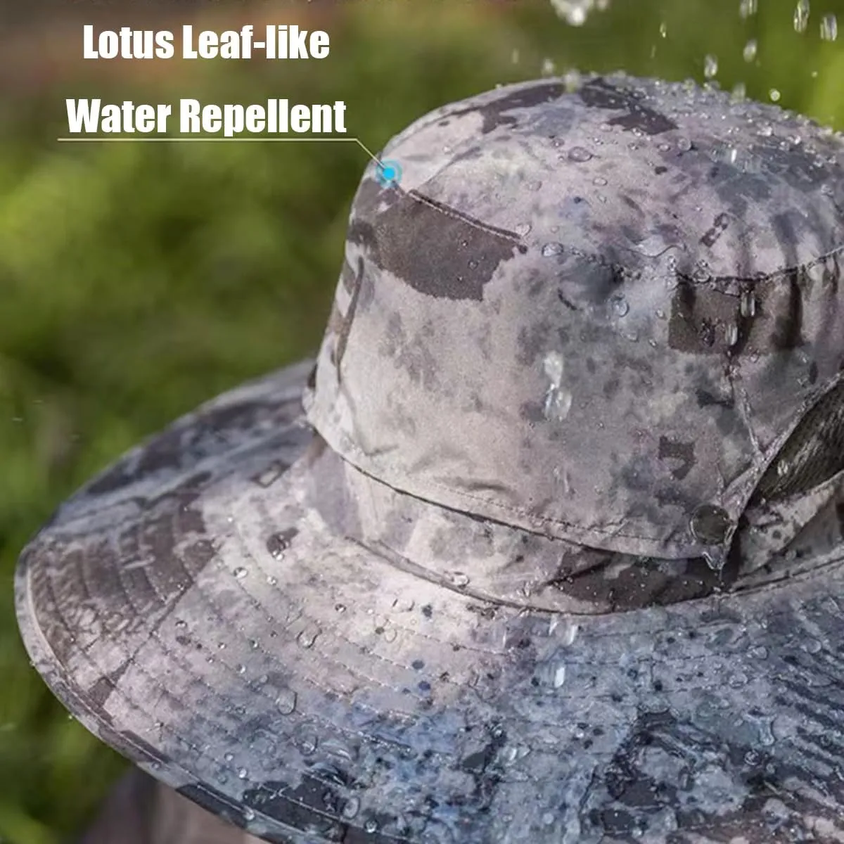 Colitt - Fishing Hat with Built in Fan, Accustomas Economicalk Solar Sun Hat Outdoor Adjustable Wide Brim Men Women UPF 50 