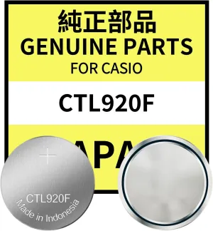 CTL920F Solar Rechargeable Battery - Compatible with Casio Edifice/Solar Waveceptor & Panasonic Watches (CTL920 Replacement)