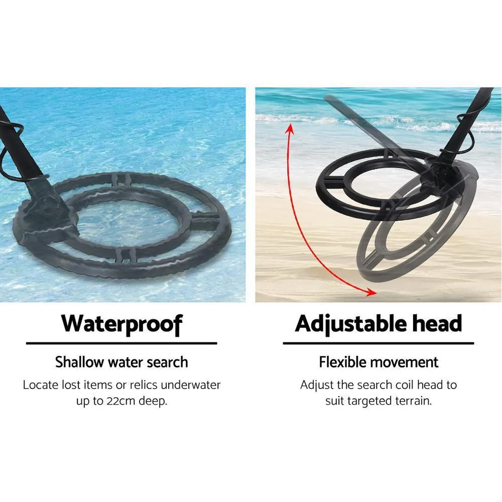 Deep Sensitive Metal Detector with LCD Shovel and Sand Scoop