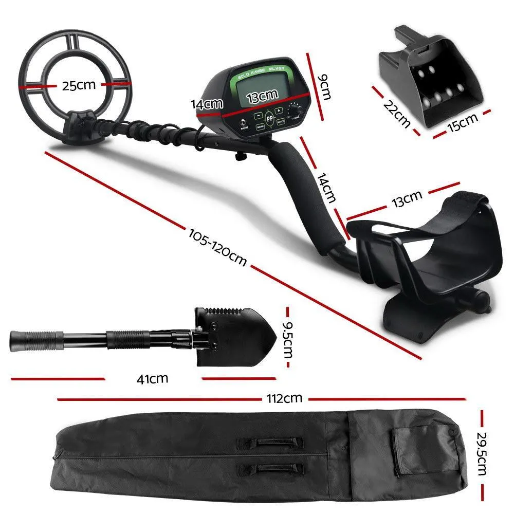 Deep Sensitive Metal Detector with LCD Shovel and Sand Scoop
