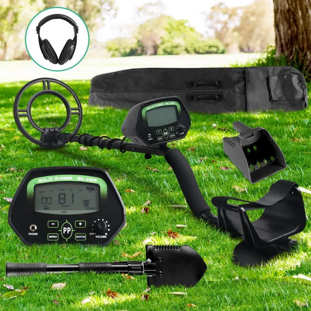 Deep Sensitive Metal Detector with LCD Shovel and Sand Scoop