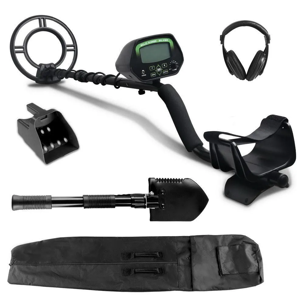 Deep Sensitive Metal Detector with LCD Shovel and Sand Scoop
