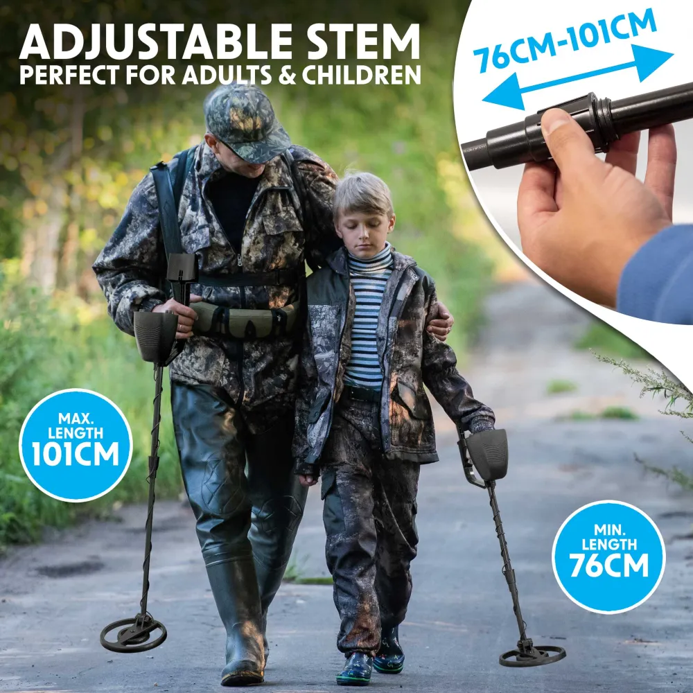 Dellonda Metal Detector with High Accuracy Pinpoint Function - A