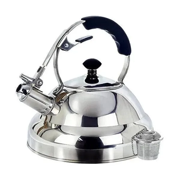 DEMO - Whistling Kettle & Tea Strainer 3L Stainless Steel