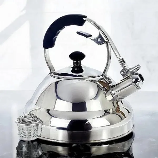 DEMO - Whistling Kettle & Tea Strainer 3L Stainless Steel