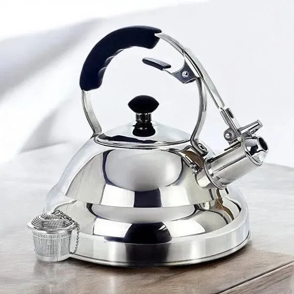 DEMO - Whistling Kettle & Tea Strainer 3L Stainless Steel