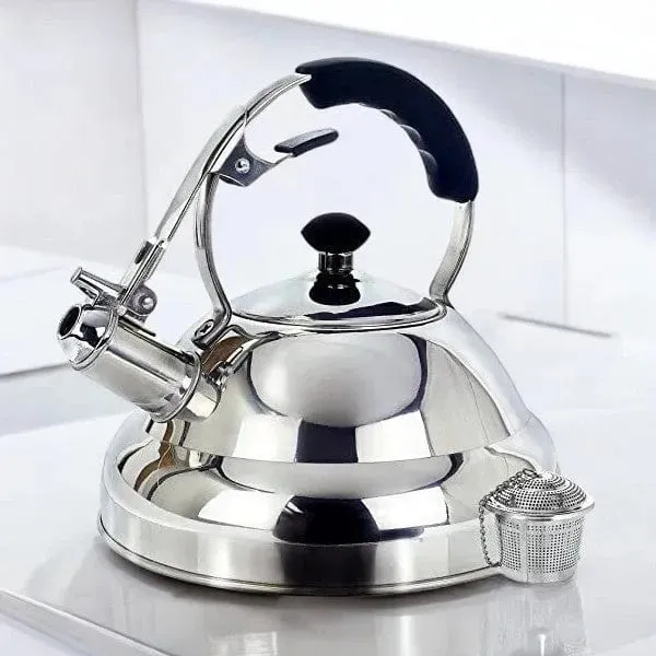 DEMO - Whistling Kettle & Tea Strainer 3L Stainless Steel