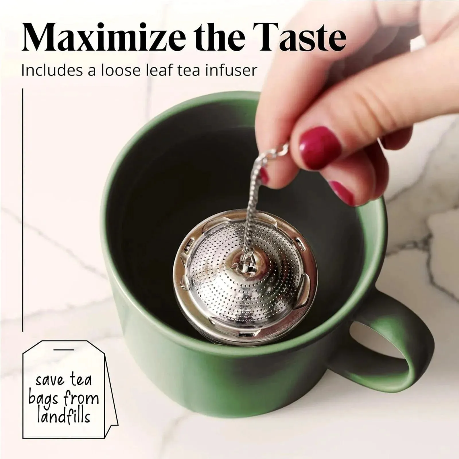 DEMO - Whistling Kettle & Tea Strainer 3L Stainless Steel