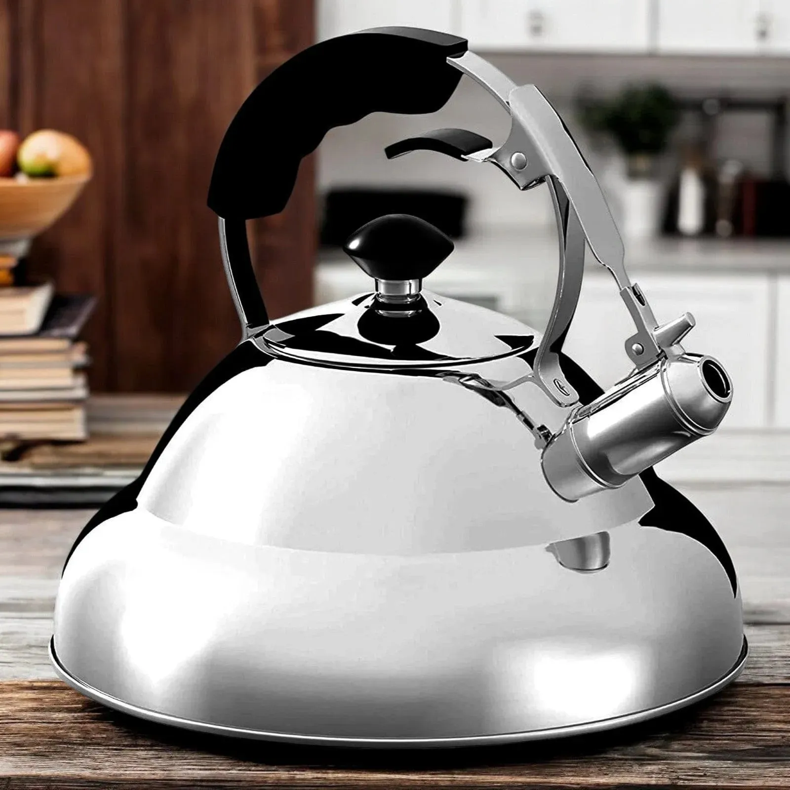 DEMO - Whistling Kettle & Tea Strainer 3L Stainless Steel