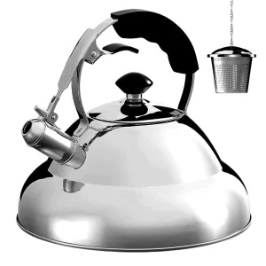 DEMO - Whistling Kettle & Tea Strainer 3L Stainless Steel