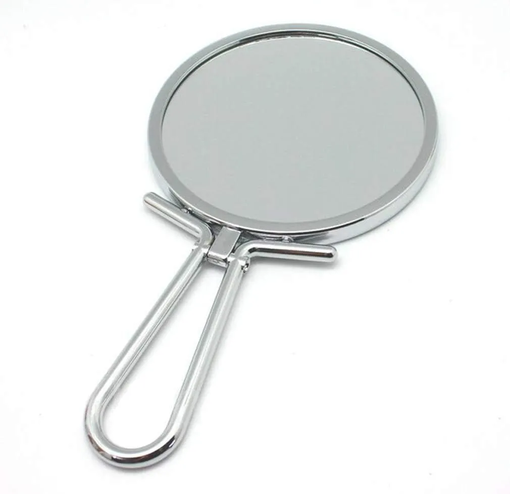 Desktop Makeup Vanity Mirror,5X Magnification Beauty Mirror Portable Cosmetic Mirror Two-Sided Bathroom Mirror,Silver (Silver 6inch/15cm) (Silver 6inc