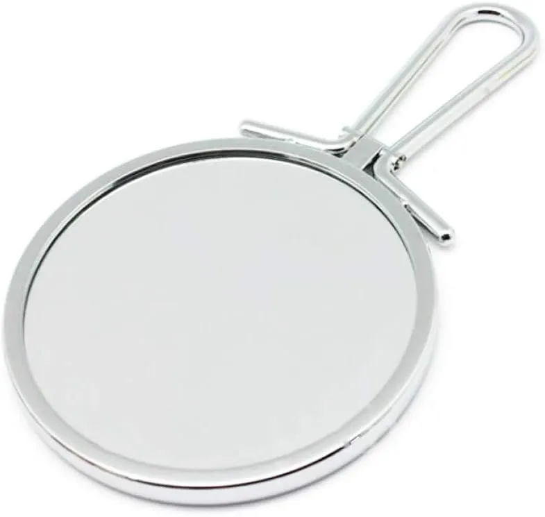 Desktop Makeup Vanity Mirror,5X Magnification Beauty Mirror Portable Cosmetic Mirror Two-Sided Bathroom Mirror,Silver (Silver 6inch/15cm) (Silver 6inc