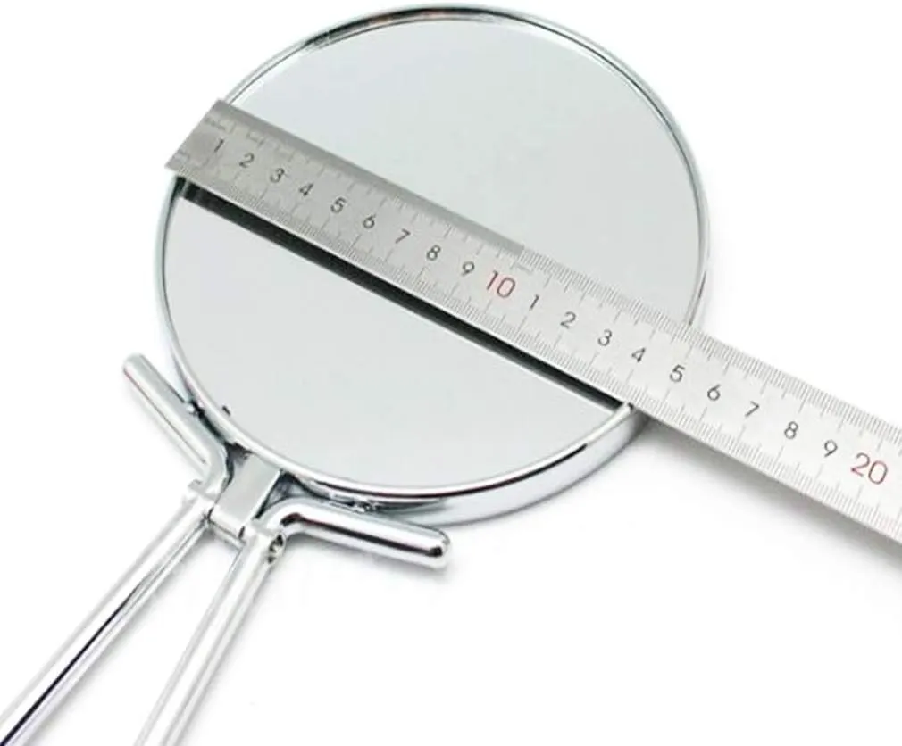 Desktop Makeup Vanity Mirror,5X Magnification Beauty Mirror Portable Cosmetic Mirror Two-Sided Bathroom Mirror,Silver (Silver 6inch/15cm) (Silver 6inc